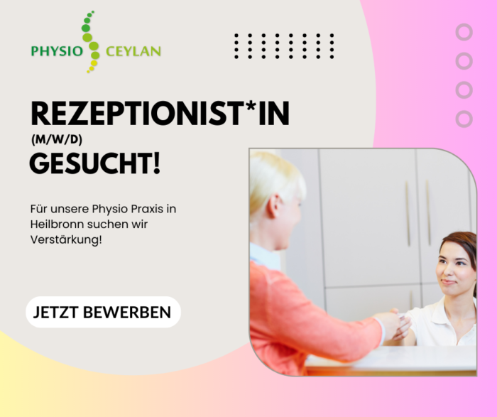 Heilbronn Job Rezeption Physiotherapie Praxis 